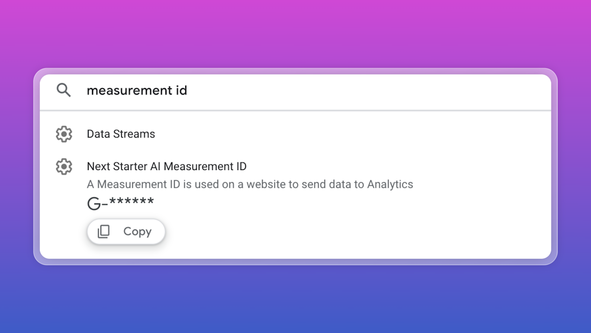 Google Analytics Measurement ID