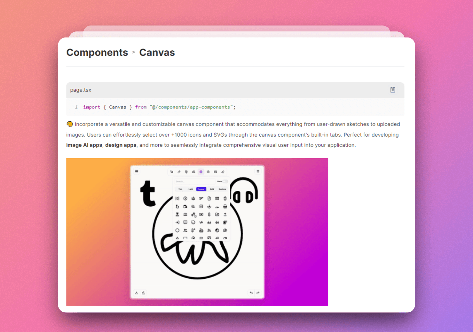 Next Starter AI's Canvas Pro documentation