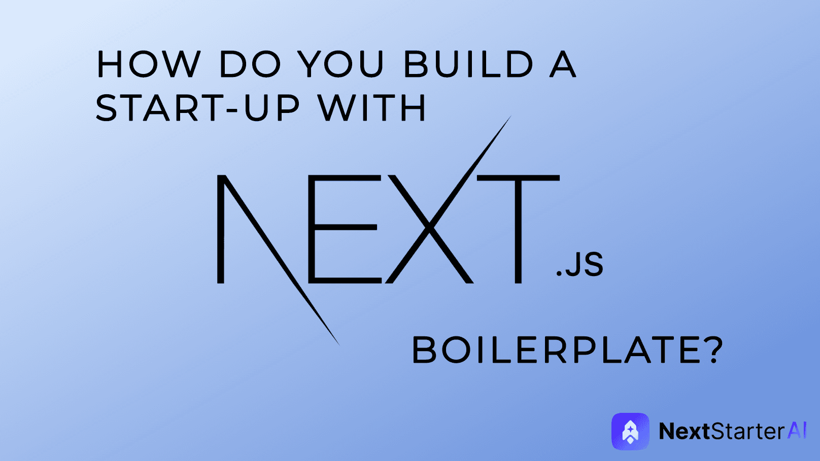 NextJs Logo with blue background