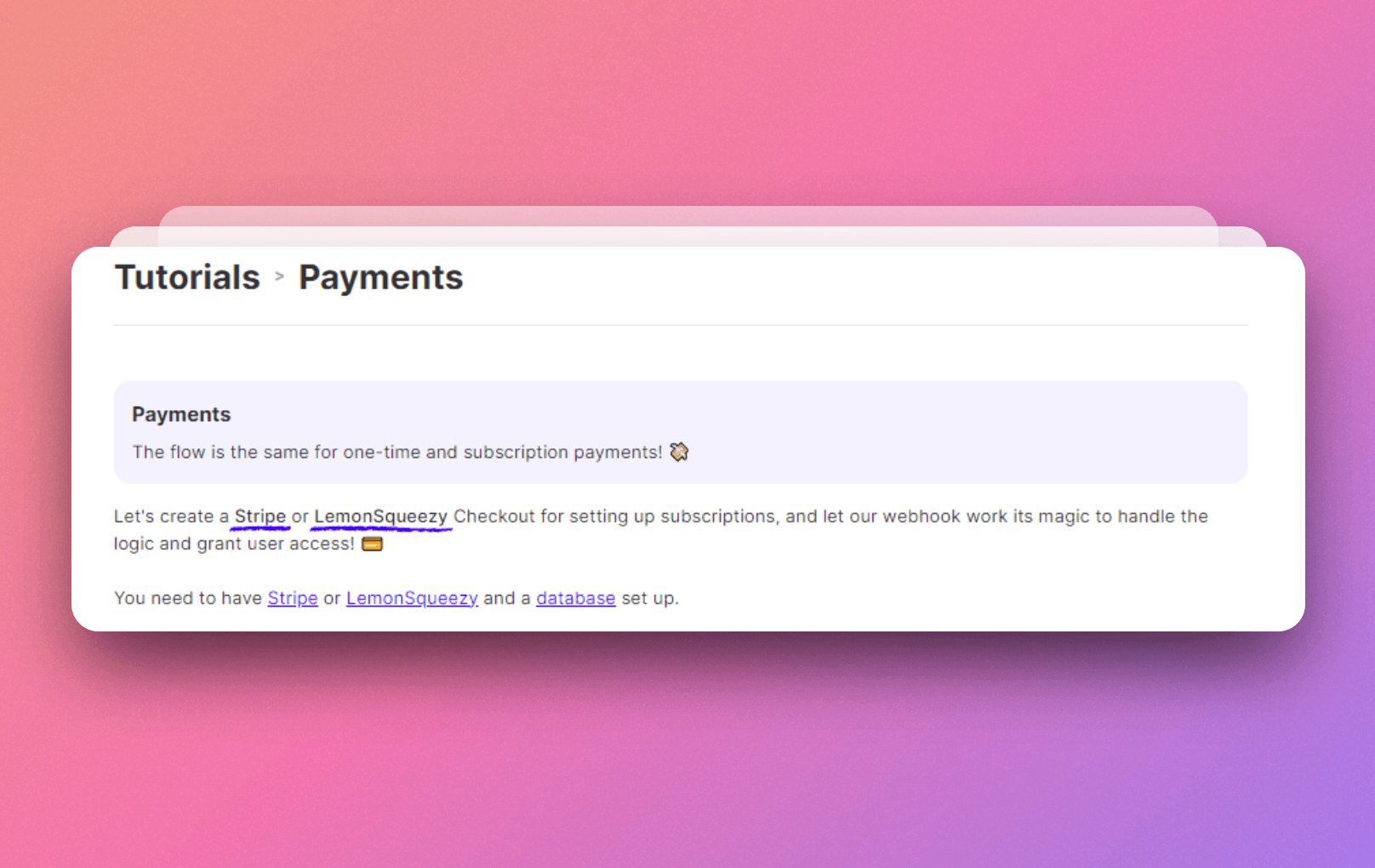 Next Starter AI Payments Docs