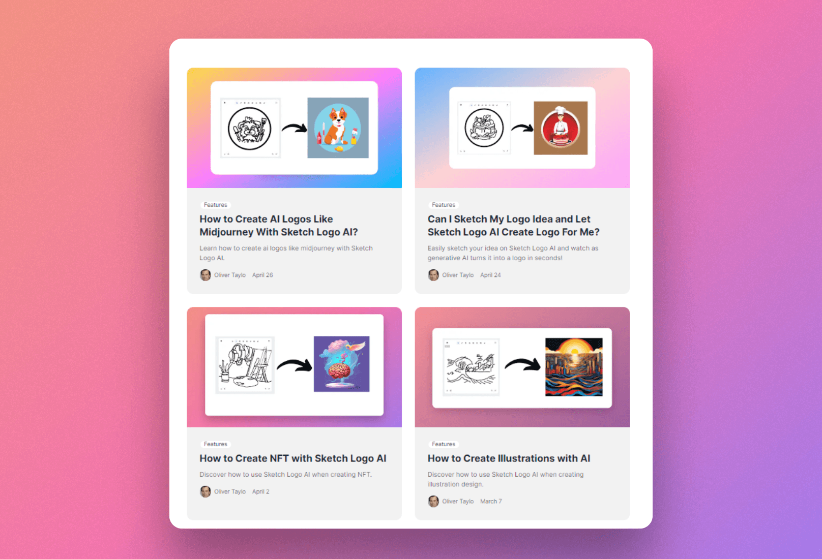 Sketch Logo AI blogs made with Next Starter AI Blog framework